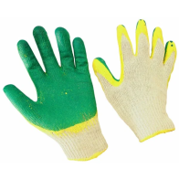 Перчатки Х/Б с двойным латексным обливом 13кл - фото - 1